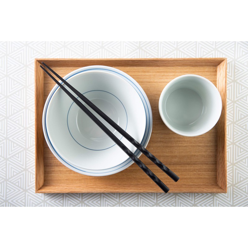 Reusable Luxury Japanese Style Chopsticks 5 Pair Set Dishwasher Safe