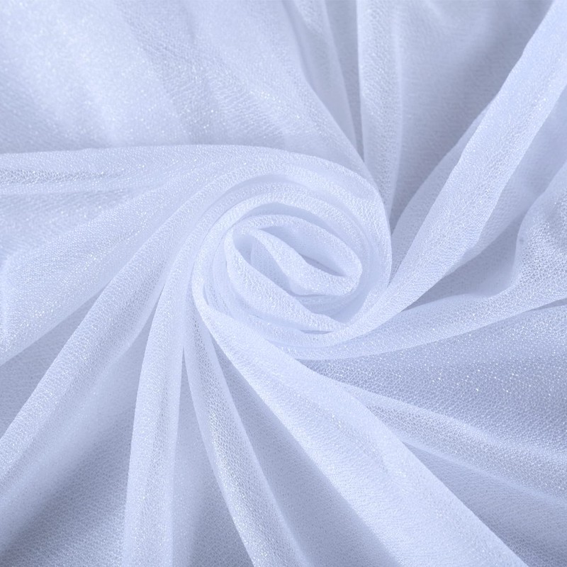 Wedding Arch Draping Fabric, 1 Panel 28" x 19Ft White