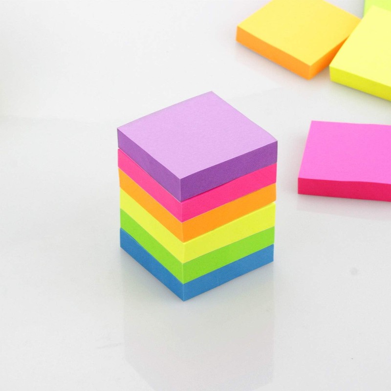 Early Buy 2x2 Sticky Notes with 6 Bright Color Self-Stick
