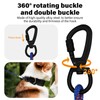 ZHOMA 4FT Chew Proof Metal Dog Leash with Comfortable Handle,