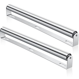 Therwen Boat Trailer Roller with Bracket Set Conveyor Rollers 1.5" Diameter Kayak Roller Metal Roller with Bracket for Transporting Raft Industrial Use