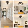 Baocuz 3-Light Kitchen Flush Mount Ceiling Light, Adjustable Multi-Directional Ceiling