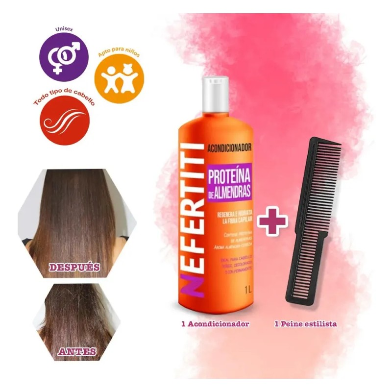 Acondicionador De Almendra 1lt Cabello Muy Dañado