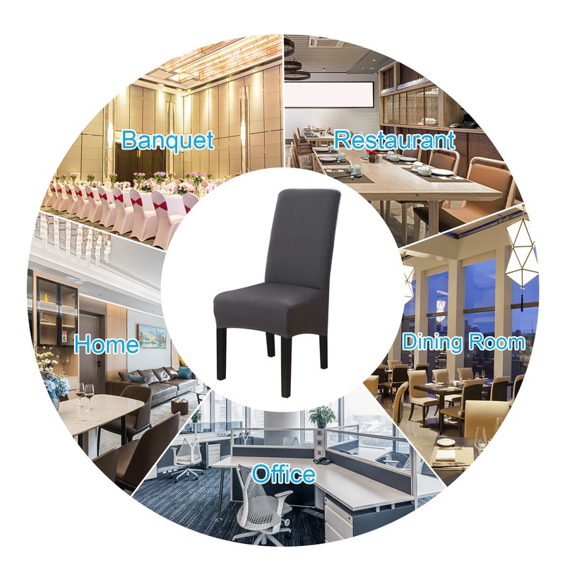 Jaotto Chair Covers, Set of 4, Stretch, XL Chair Covers,