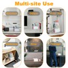 SEANADO Acrylic Trash Bag Dispenser, Wall Mount Kitchen Organizer Storage
