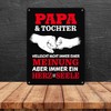 Papa & Tochter, ein Herz und eine Seele Metal Sign