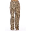 Just Love Women's Plush Pajama Pants, 3X Plus, Leopard
