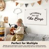ETVISO Saturdays Are for Boys Room Decor - Linen Banner