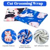 Barklincharm 27.6“ Cat Wrap for Cutting Nails, Cat Grooming Wrap,