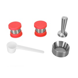 Refillable Coffee Capsule Stainless Steel Durable Reusable Coffee Pod for Home Office Red