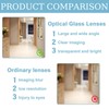 Door Viewer with Privacy Cover 14mm Doors Peephole 220° Wide