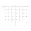 Daigo E8325 2026 Planner, A6 Apoint, Monthly Block, A6, Navy,