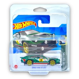 Hot Wheels Dimachinni Veloce (Green) 2/10 Retro Racers 2023 - 5/250 (Short Card) - COMES IN A KLAS CAR KEEPER PROTECTIVE COLLECTORS CASE - HKH03