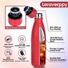 Leraverppy 25oz Cola-Bottle Shaped Stainless Steel Leak-proof Water Bottle,Double Wall