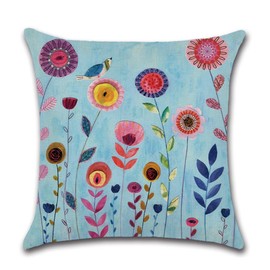 CLVEDU 4Pack Pillow Covers 18x18In Throw Pillow Case Cushion Covers Colorful Printed Throw Pillow Covers, Pillow Case Cushion for Home Couch Sofa Decorative, Gifts 45x45cm(Style54)