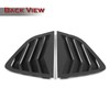 RACING9SPEED Rear Side Window Louvers Air Vent Scoop Shades Cover