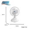 Seasons Comfort Personal Clip Or Desk Fan With Removable Base,