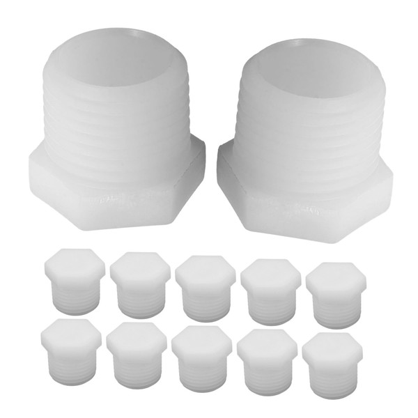 KOMBIUDA 12pcs Rv Water Heater Drain Plugs Installation Accessories for