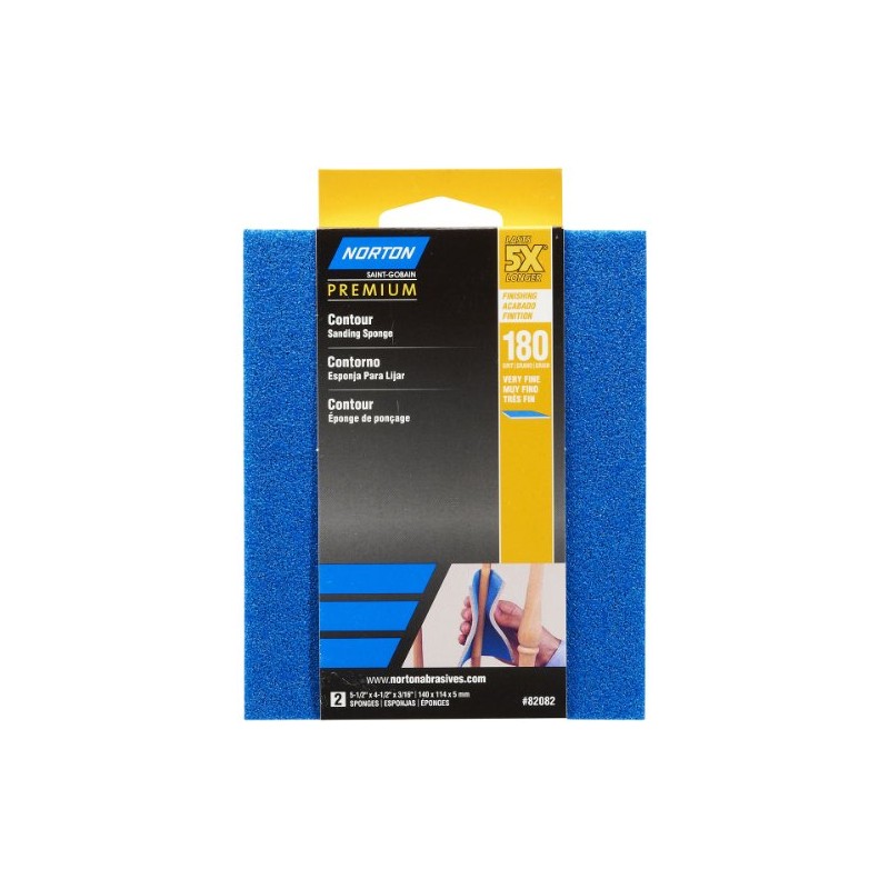 Norton 82082 5X 180 Grit Contour Sanding Pads
