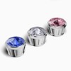 Moioee Car License Plate Screw Bolt Cap, 4PCS Sparkling Bling
