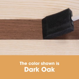 Furniture Clinic Wood Stain | Dark Oak | Water Based | Fast Drying, Low Odor, & Non-Toxic | for Indoor & Outdoor Furniture and More | Multiple Finishes | (8.5oz / 250ml)