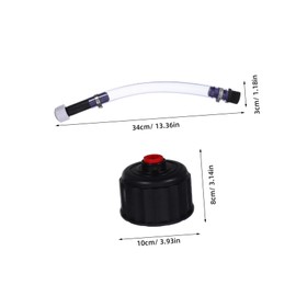 Ciieeo 1 Set Racing Gas Filler Hose Kits Racing Gas Cans Cap Tank Filler Hose with Replacement Vent Cap for Gasoline Container Jug