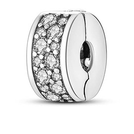 Ouroyea 2022 Movie Series Charm 925 Sterling Silver Pendant,Girl Jewelry Beads Gifts for Women Bracelet&Necklace, Silver, Cubic Zirconia