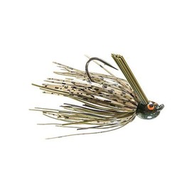 Z-man CEPF38-02 Crosseyez Flipping Jig, Size 4/0 Hook, 3/8 oz, Green Pumpkin, Package of 1