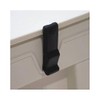 Flexible Draw Latch 4'' Soft Black Rubber Concealed Keeper OWACH