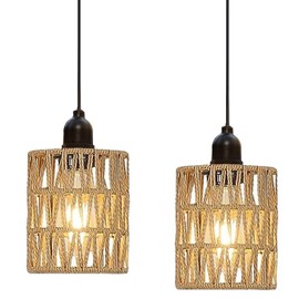 Outdoor Solar Chandelier Indoor Gazebo Lights Waterproof Pendant Hanging Light for Pergola Camping Home Decor Boho Rattan Lamp Shade Farmhouse Shed Solar Powered Accessories Dimmable Remote Control