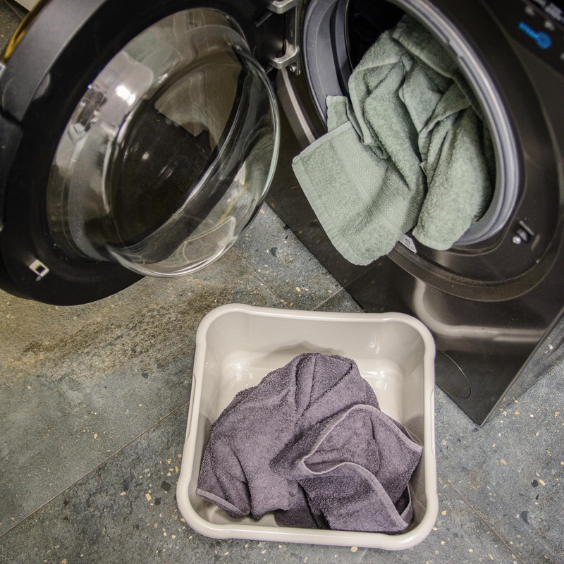 KADAX Rectangular Laundry Bowl, Robust Laundry Tub, Washing Bowl with