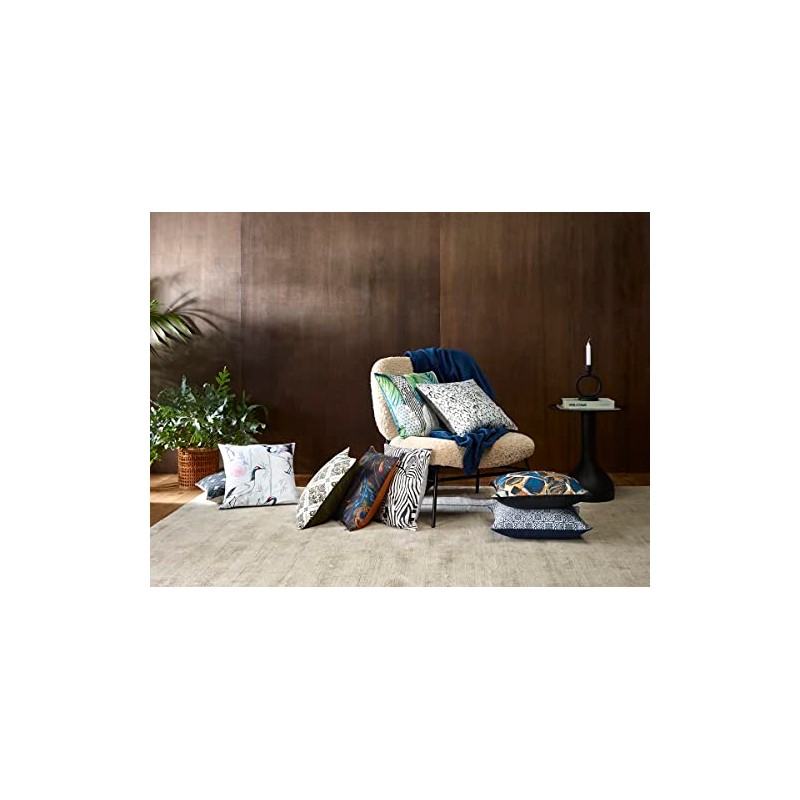 2 x Decorative Printed 100% Cotton Satin Pillow Cases