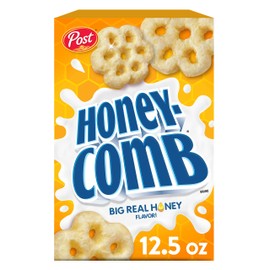 Post Honeycomb cereal, Made with Real Honey, Kosher, 12.5 Ounce (Pack of 12)