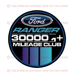 Stickershack Ford Ranger Decal 300k High Miles Club  XL,XLT , Eddie Bauer
