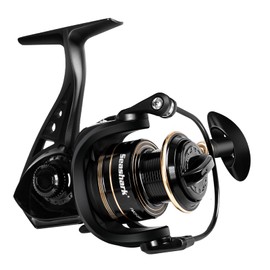 Seashark Spinning Fishing Reel FMCF,Freshwater and Seawater Fishing Reel, Max 17.6lb Carbon Resistance, High Speed Gear Ratio, Premium New Rolling Bearing and Drive Gear, Metal Spool and Handle (6000)