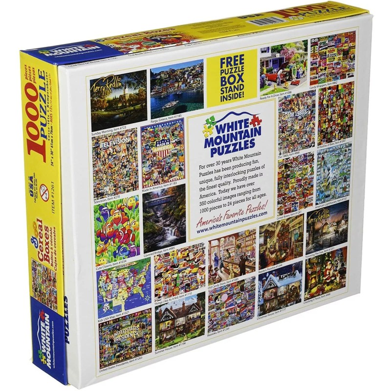 White Mountain CEREAL BOXES PUZZLE 1000 PIECE JIGSAW PUZZLE by