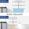 Kayfia 40" Standing Towel Rack with Weighted Marble Base, Width