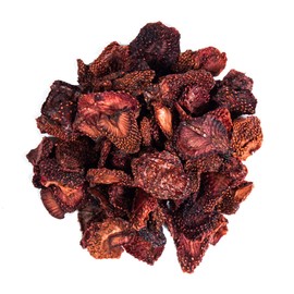 Bella Viva Orchards Organic Dried Strawberries, Sweet no Sugar Added, 1 lb of Dried Fruit