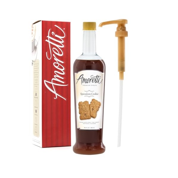 Amoretti - Premium Speculoos Cookie Syrup, 94 Servings Per Bottle