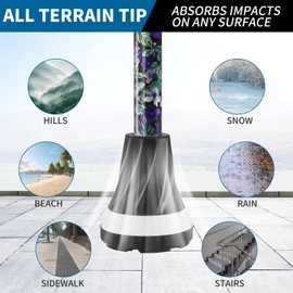 PANZHENG Walking Cane for Men & Women, Canes for Women, Heavy Duty All Terrain Tip, Lightweight, Foldable, Adjustable, Collapsible and Sturdy Walking Stick for Seniors & Adults