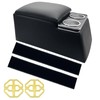 TENGBASE Universal Truck Seat Organizer, Black Storage Box with 2