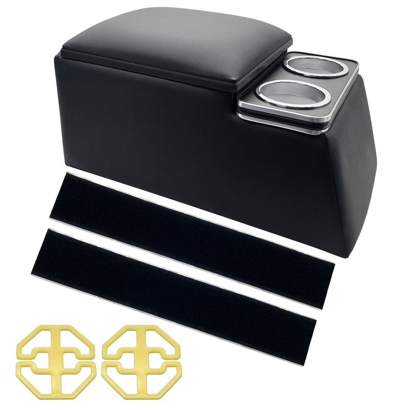 TENGBASE Universal Truck Seat Organizer, Black Storage Box with 2