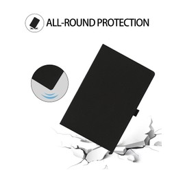 Case for Teclast T70 14.1-inch Android 14 Tablet 2024 Release,WUNIAK Premium Leather Business Folio Stand Cover with Hand Strap for Tablet,Black.