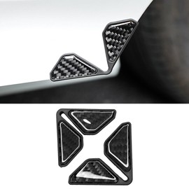 SamWinGear 2PCS Door Edge Guards Car Door Corner Protector Edge Guards, Carbon Fiber Anti-Collision & Anti-Scratch Sticker for Car Truck Auto Gate Ding Corner Protect Decorative Accessories (Black)