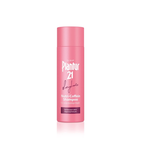 Plantur 21#langehaare Nutri-Coffein Shampoo - 1 x 200 ml - Pflegeshampoo für langes Haar zur Verbesserung des Haarwachstums - silikonfrei und parabenfrei