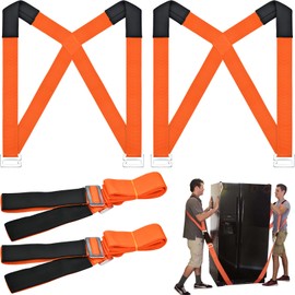 EIIEHX Moving Straps, 2-Piece Adjustable Carrying Strap with Shoulder Lift Strap for Easy Handling of Furniture, Appliances, Items up to 440 lbs
