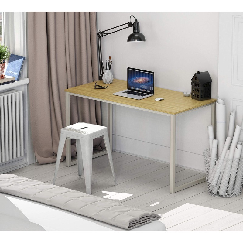 SHW Mission 40-Inch Home Office Computer Desk, Oak