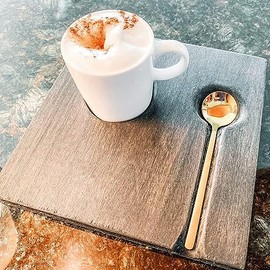 U Chef Juego de 6 Cucharas de Café Doradas, Cucharas Cafeteras de 5.2 Pulgadas, Cucharitas para Espresso, Azúcar, Helado y Postre, de Acero Inoxidable