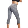 Neleus Women's 3 Pack Tummy Control High Waist Yoga Capri