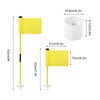 Practice Golf Hole Pole Cup Flag Stick Detachable 2 Section